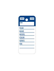 M-225TS-BLUE - Top Stripe Key Tags in Blue