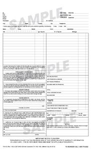 M25-TRIP-IMP - Retail Buyers Order Triplicate Imprinted