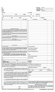 M85-DUP-IMP - Retail Buyers Order/Arbitration 2 pt. imprinte