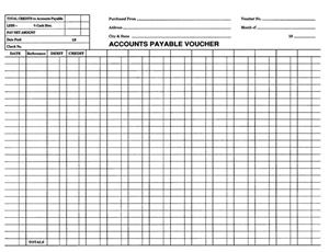 M-DSA-540G - Accounts Payable Voucher in Green