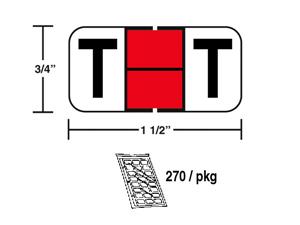 M-R3849T - Red/Black T pkg./270